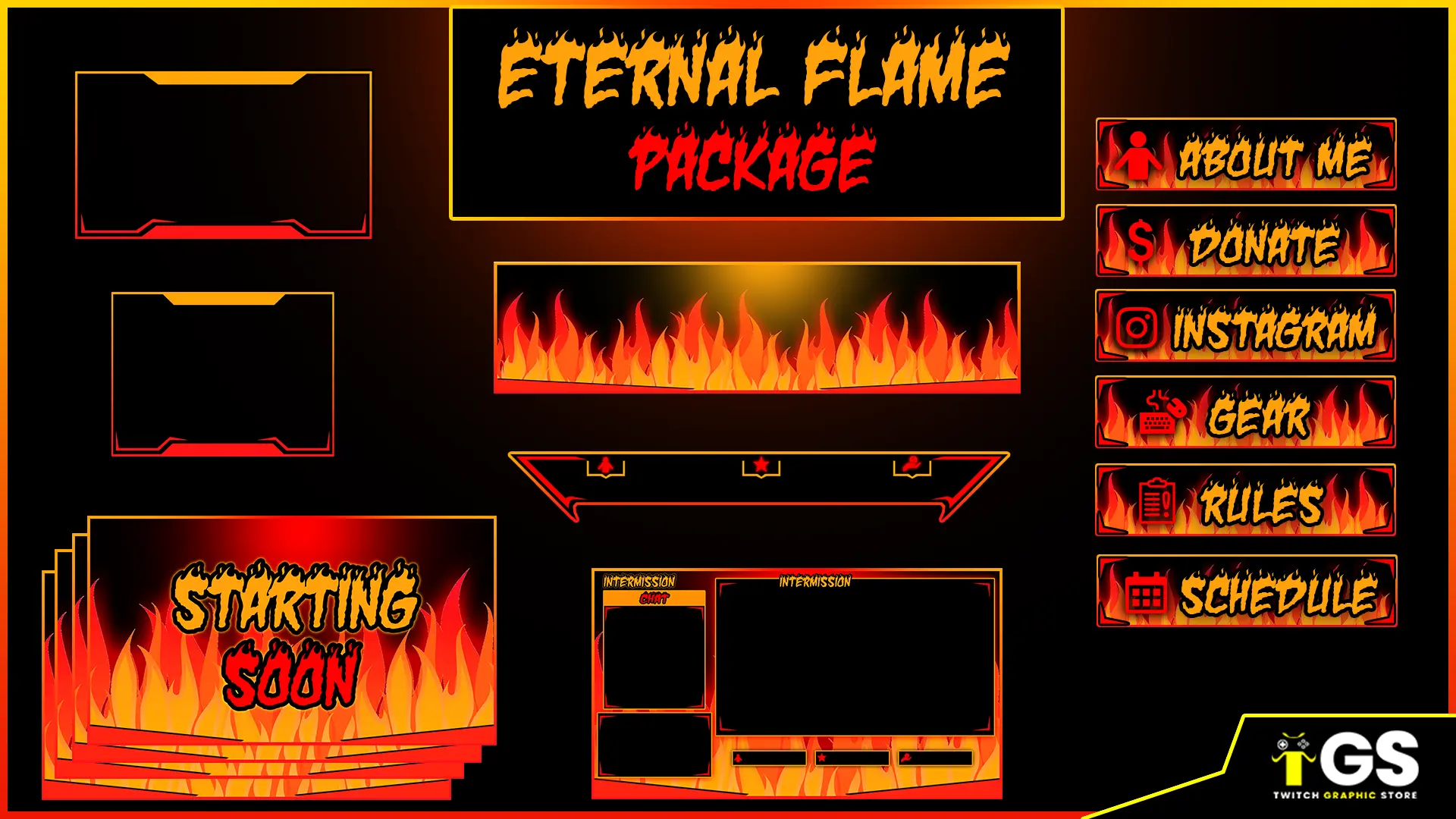 eternal flame static twitch package