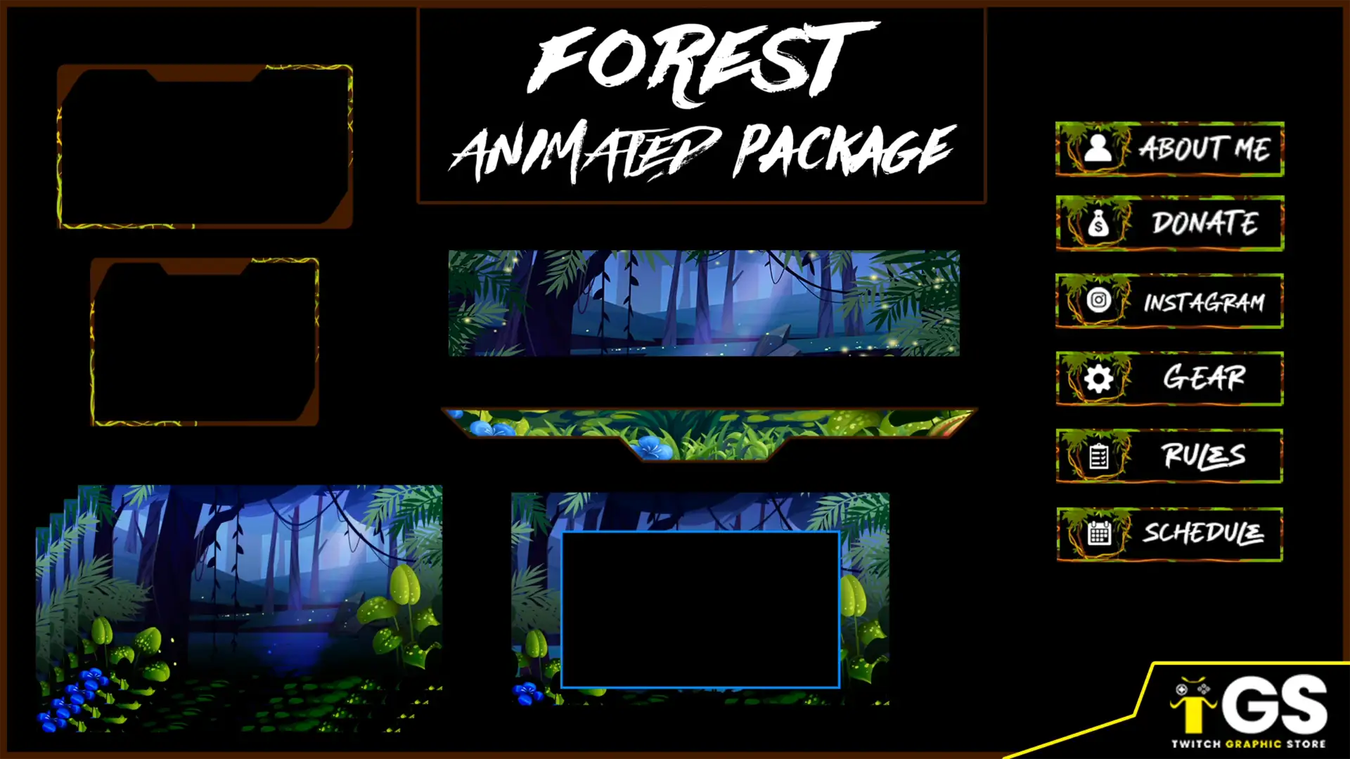 forest twitch animated package