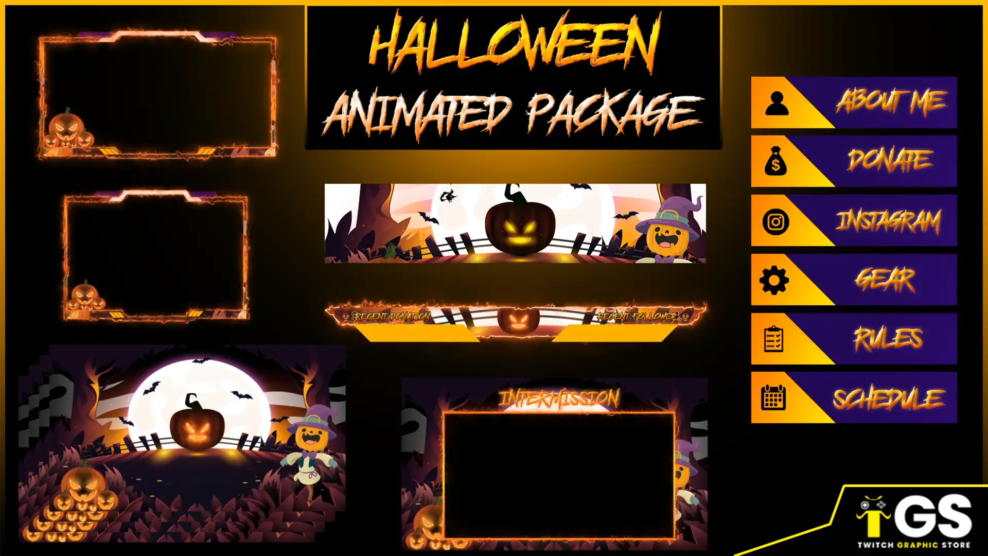 halloween animated package