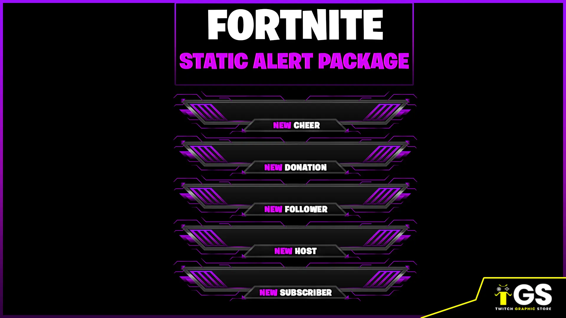 Fortnite Twitch Subscriber Badges - Loot Drop Graphics