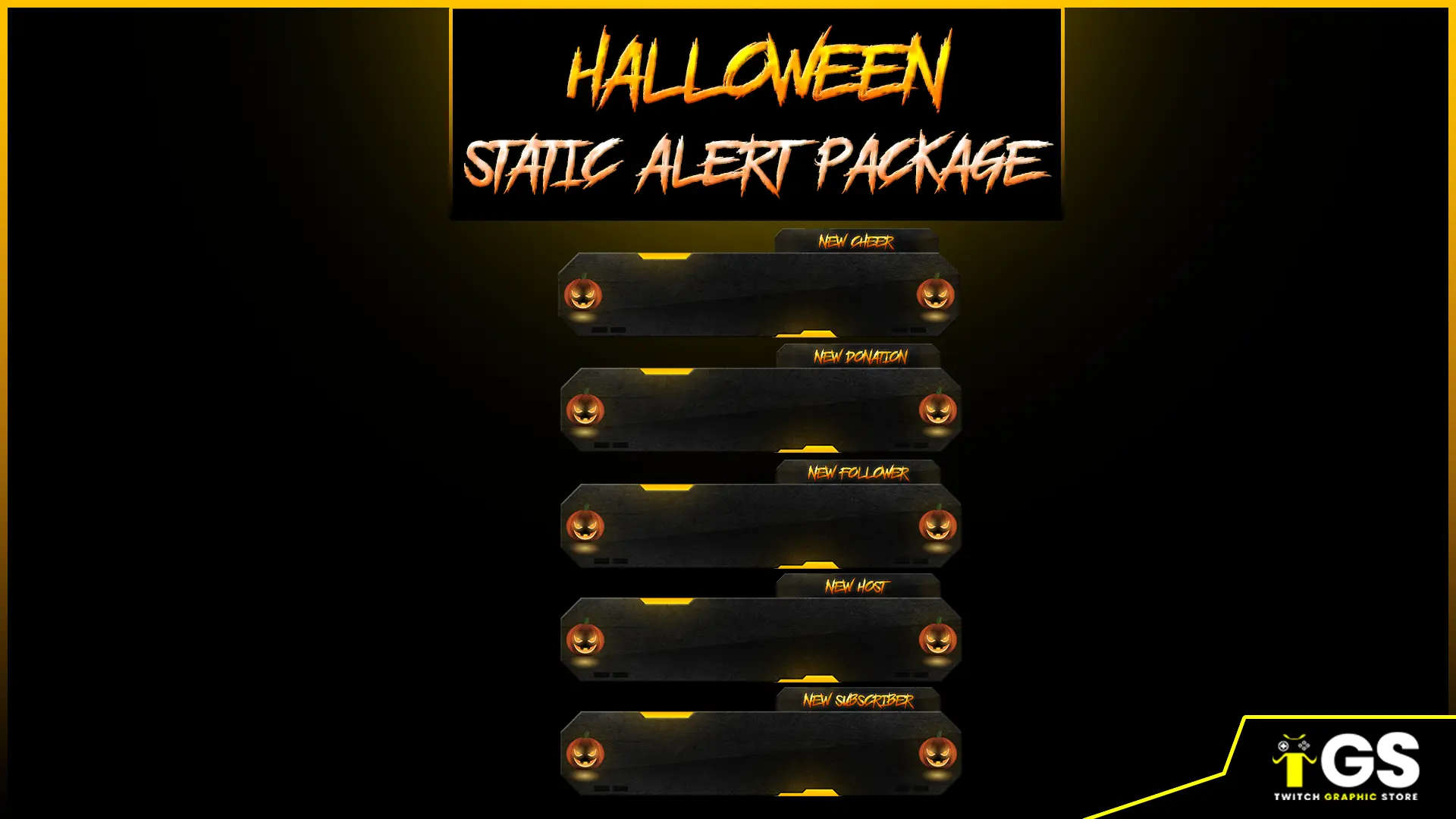 halloween static twitch package