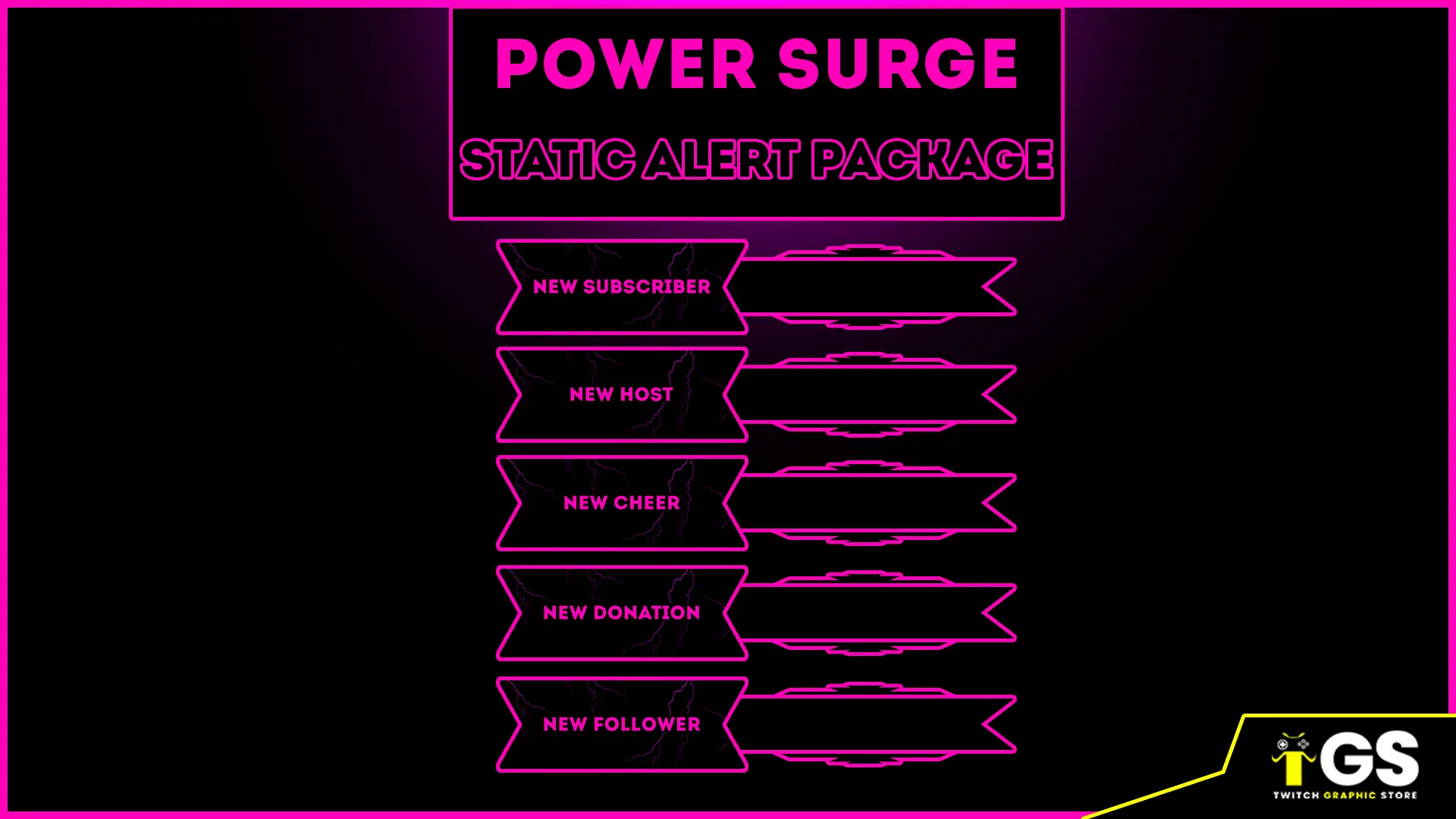 power surge twitch static alerts