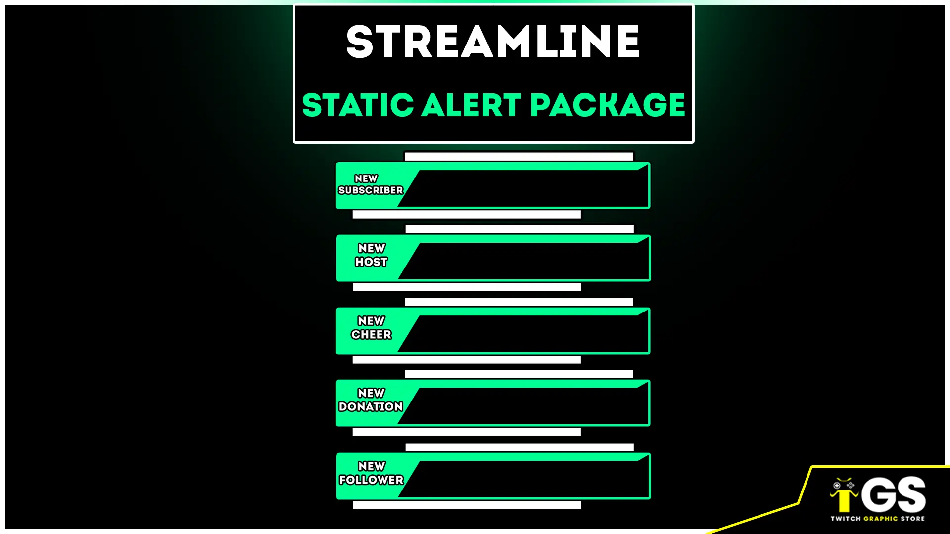 streamline static twitch alerts