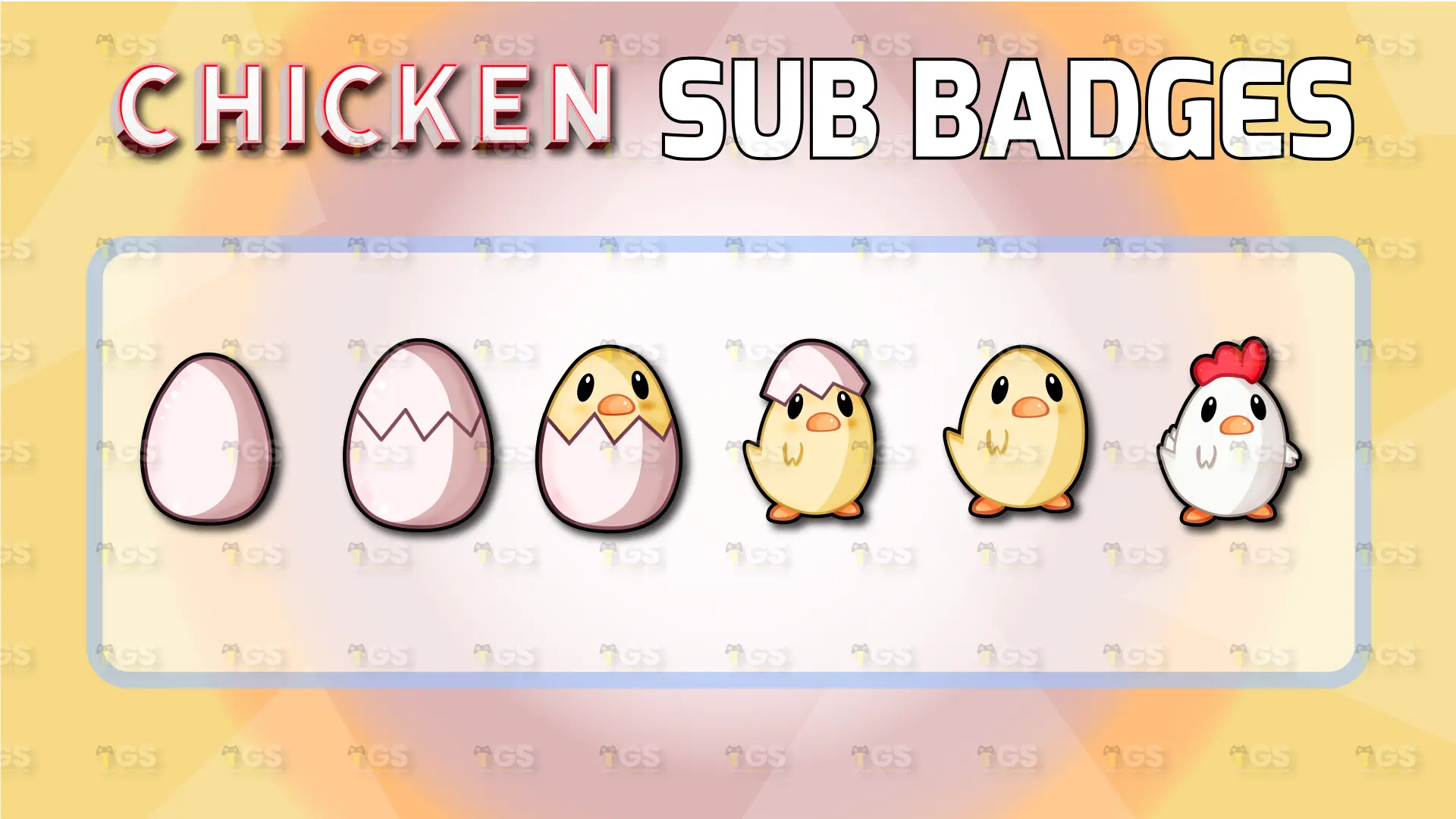 twich sub badges chicken